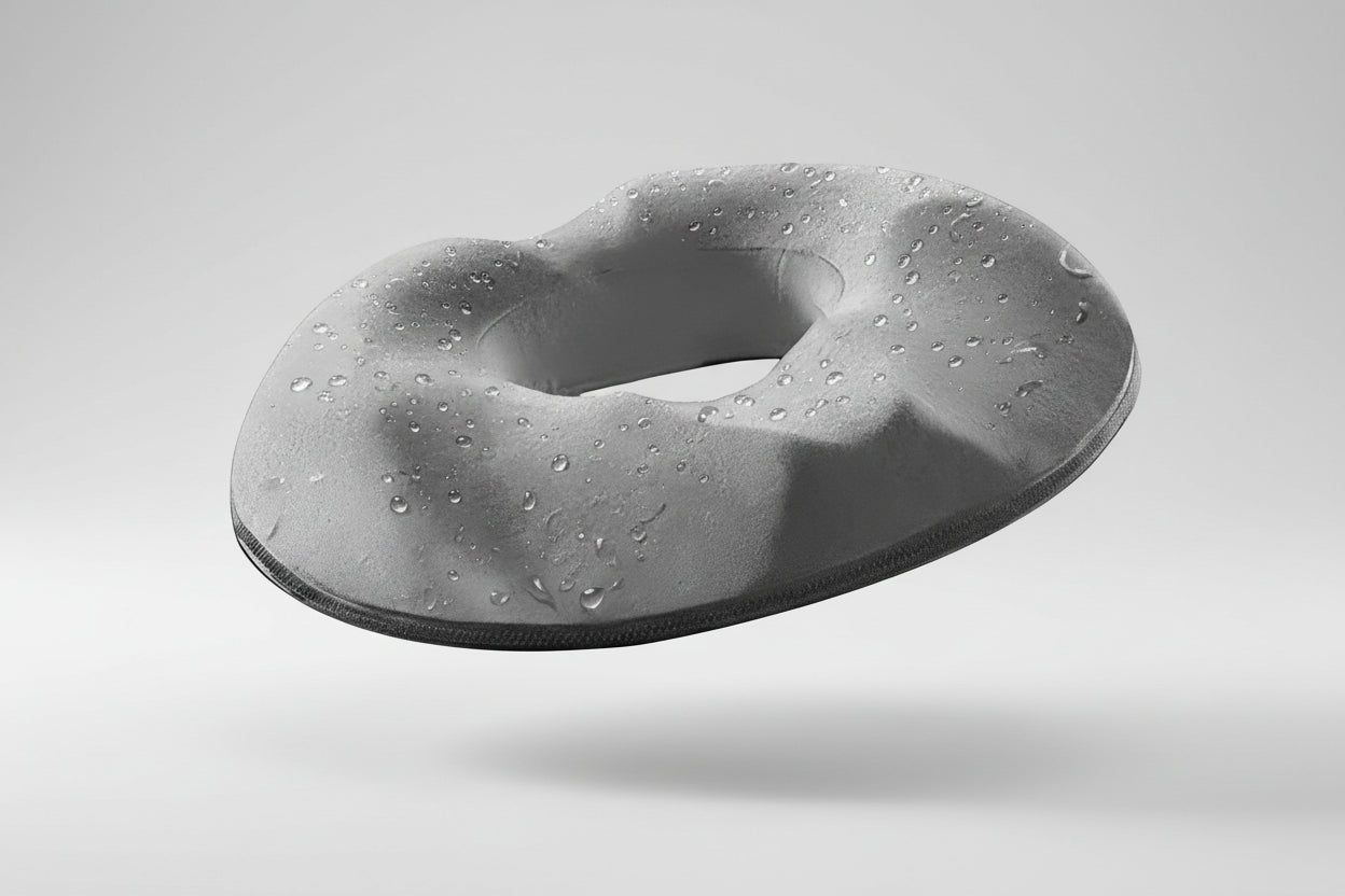 On-the-Go Comfort: Portable Memory Foam Donut Cushion for Travel, Office & Car