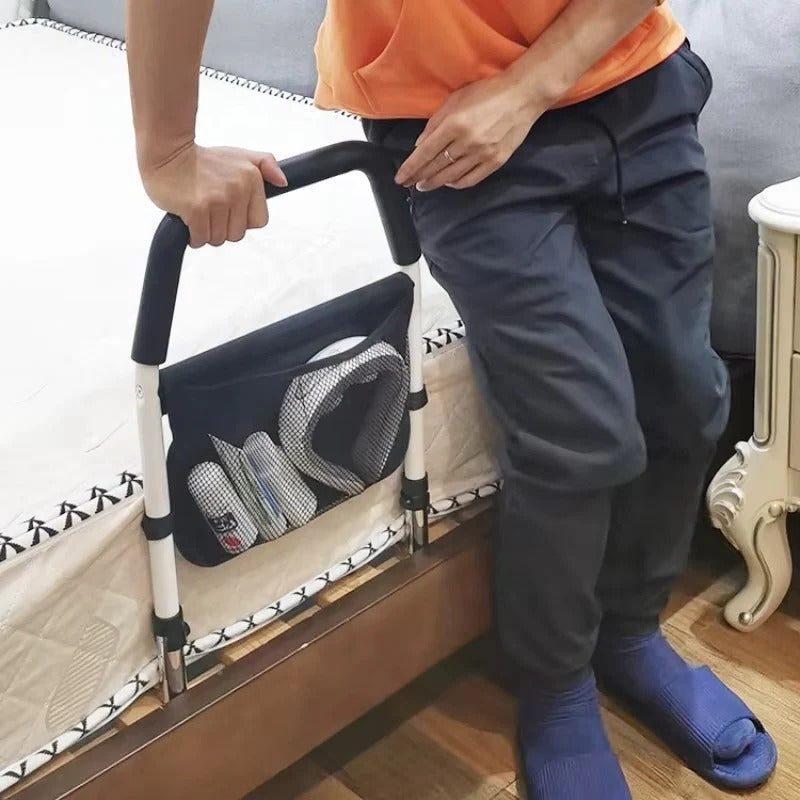 Ergonomic Grip Bedside Rail: High-Stability Support Handle with Non-Slip Grip
