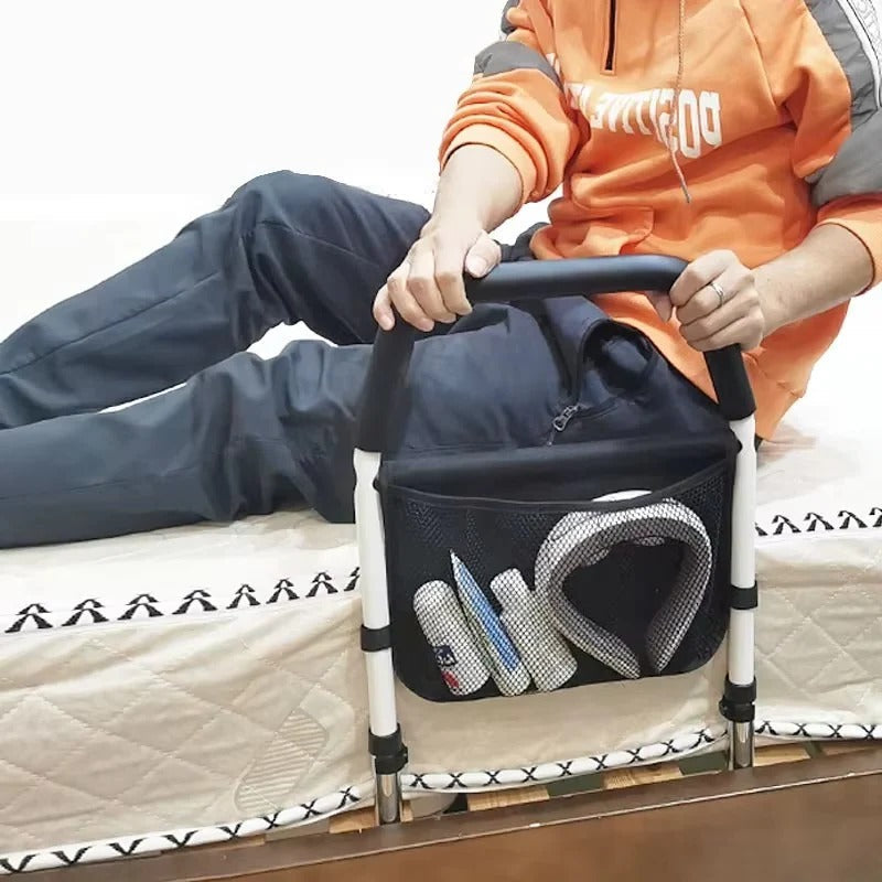 Ergonomic Grip Bedside Rail: High-Stability Support Handle with Non-Slip Grip