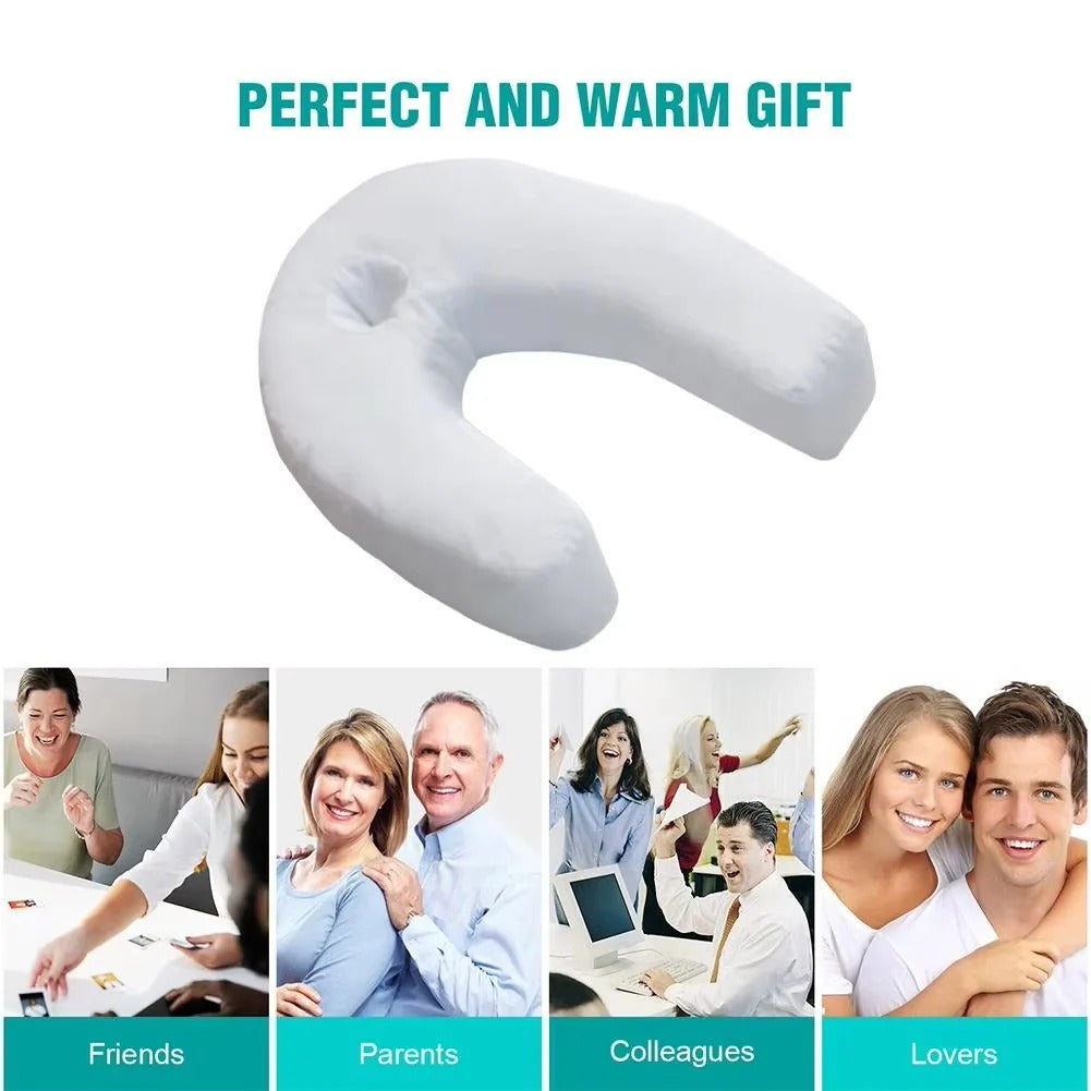 Cloud-Like Support: Contoured U-Shape Side Sleeper Pillow for Deep Rest
