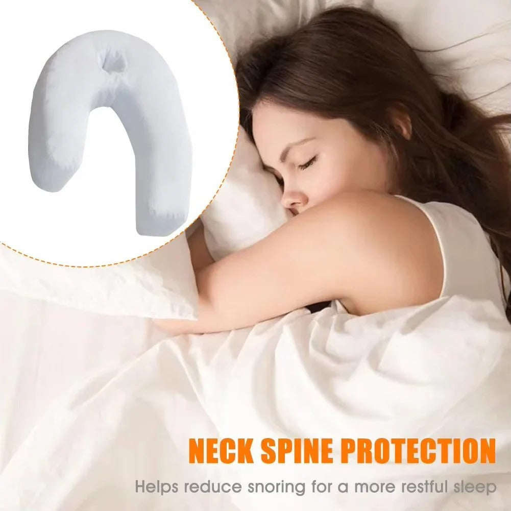 Cloud-Like Support: Contoured U-Shape Side Sleeper Pillow for Deep Rest