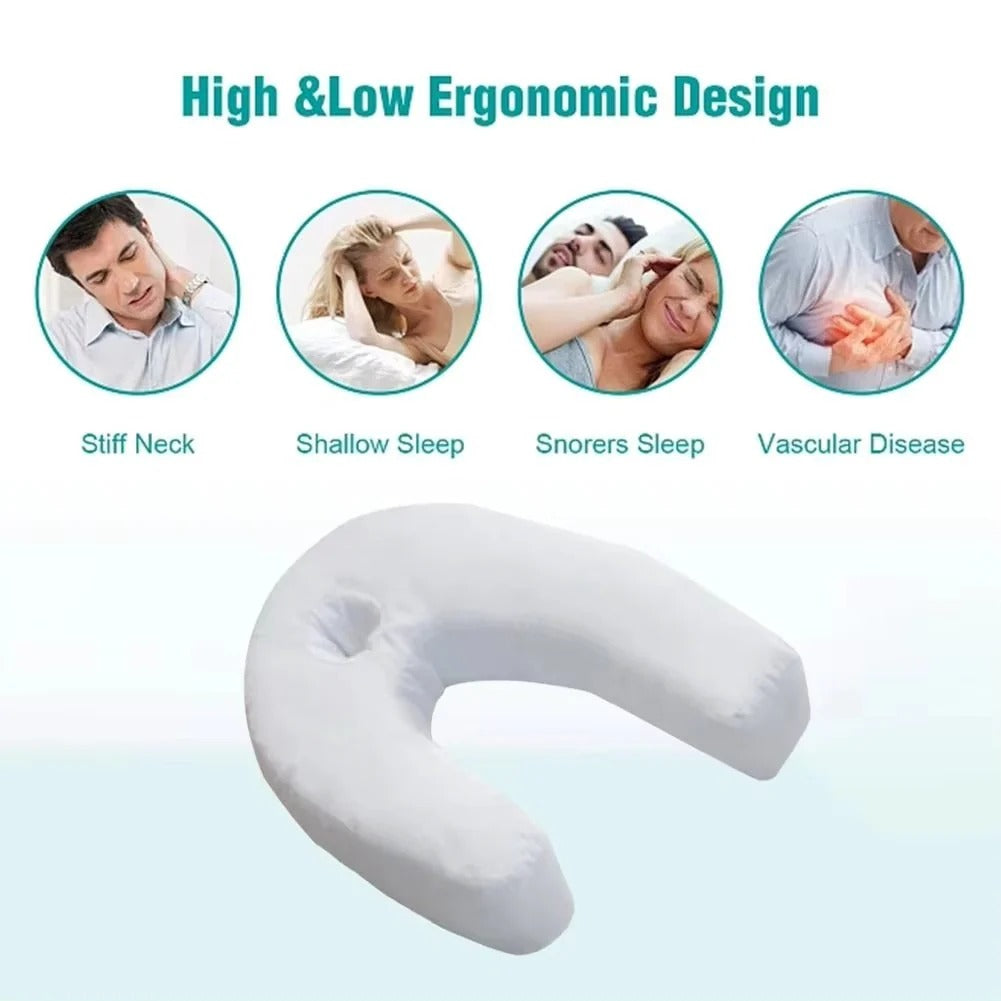 Cloud-Like Support: Contoured U-Shape Side Sleeper Pillow for Deep Rest