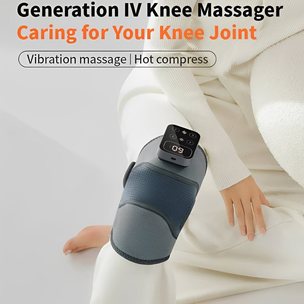 Infrared Recovery Knee Brace: Cordless Heated Massage for Deep Tissue Relief