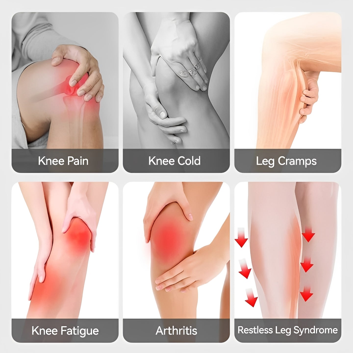 Infrared Recovery Knee Brace: Cordless Heated Massage for Deep Tissue Relief