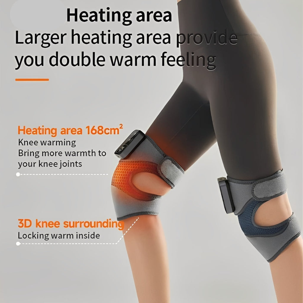 Infrared Recovery Knee Brace: Cordless Heated Massage for Deep Tissue Relief