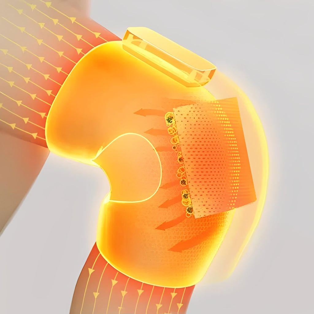 Infrared Recovery Knee Brace: Cordless Heated Massage for Deep Tissue Relief