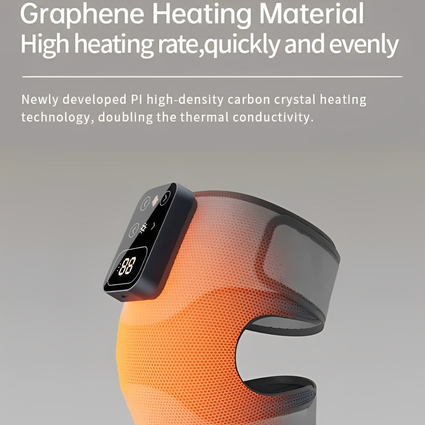 Infrared Recovery Knee Brace: Cordless Heated Massage for Deep Tissue Relief