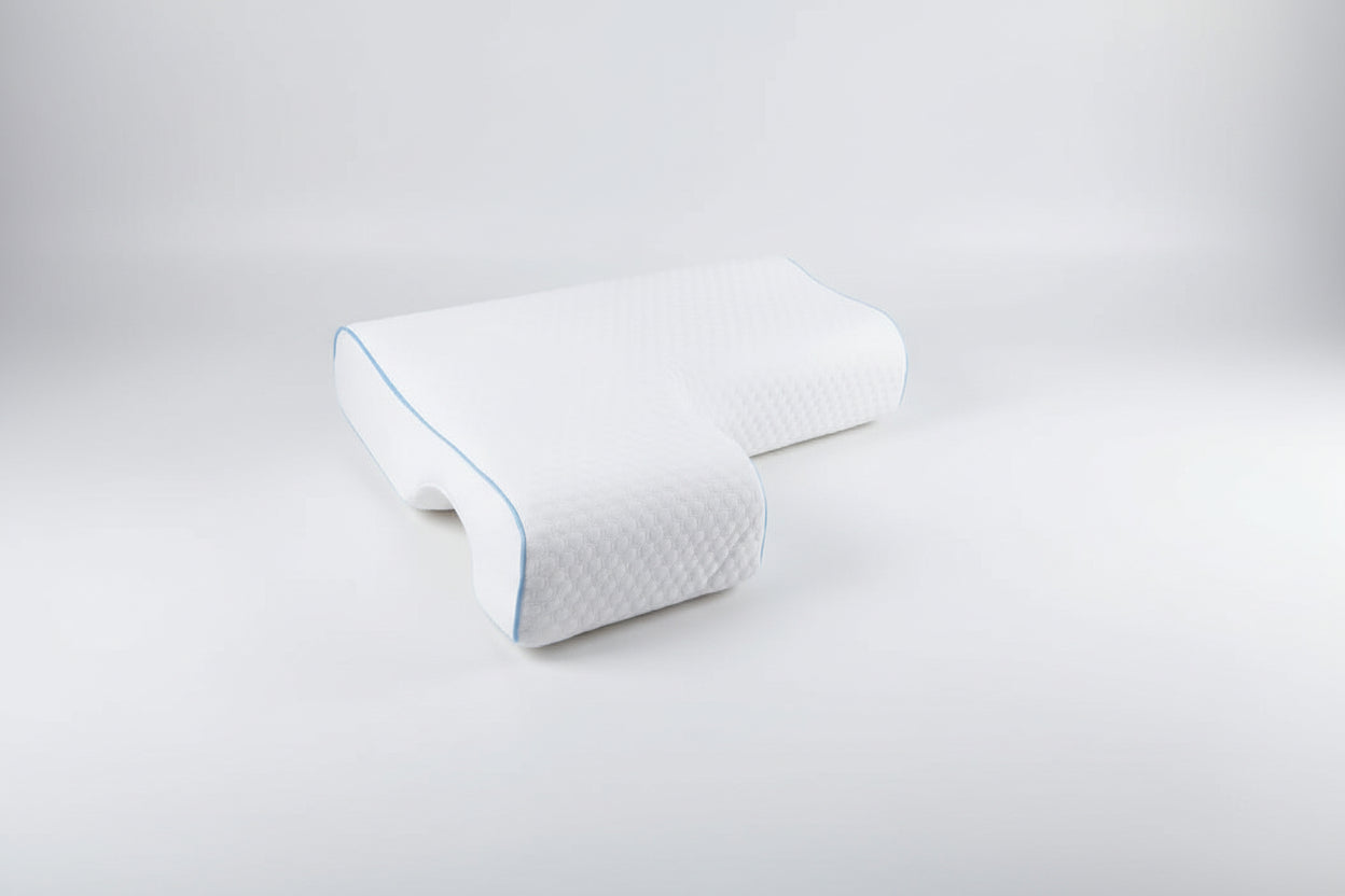Anti-Numbness Couple Pillow: L-Shaped Arm Channel for Pressure-Free Cuddling