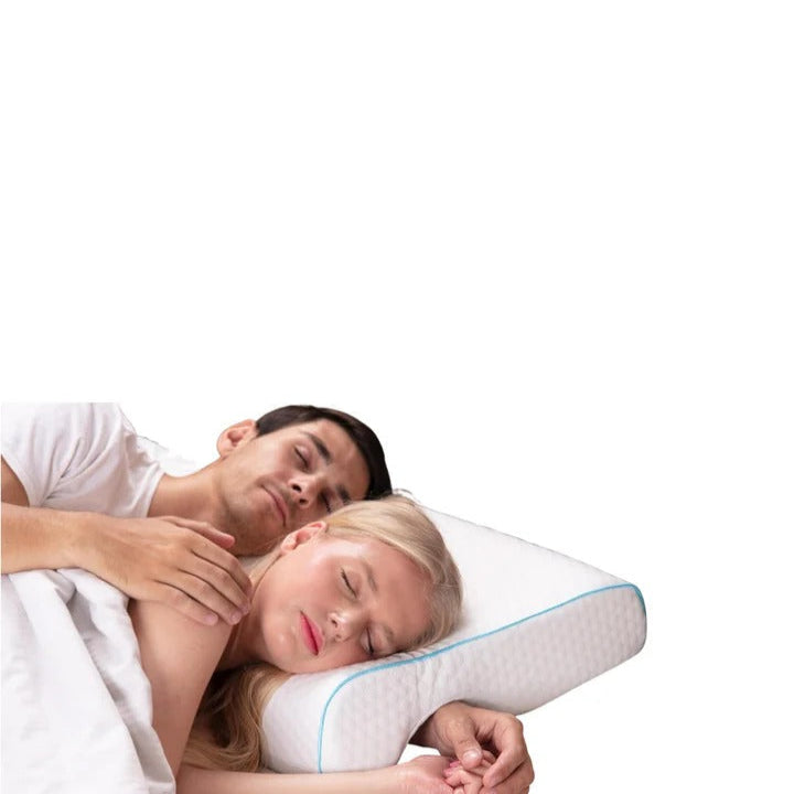 Anti-Numbness Couple Pillow: L-Shaped Arm Channel for Pressure-Free Cuddling