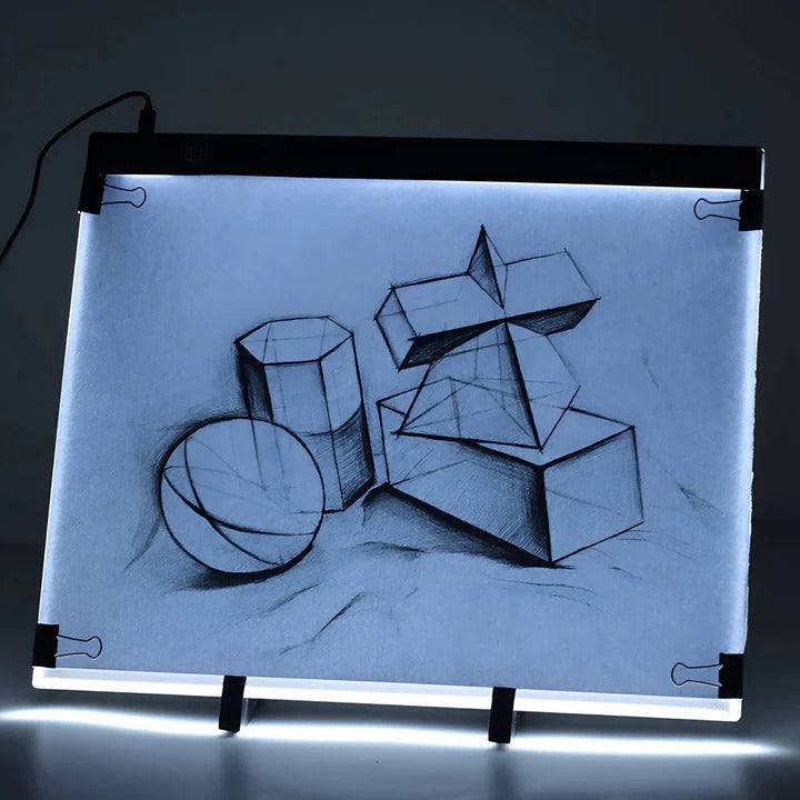All-in-One Artistic Tablet: Illuminated Tracing Light Box for A4 Sketching & Drawing