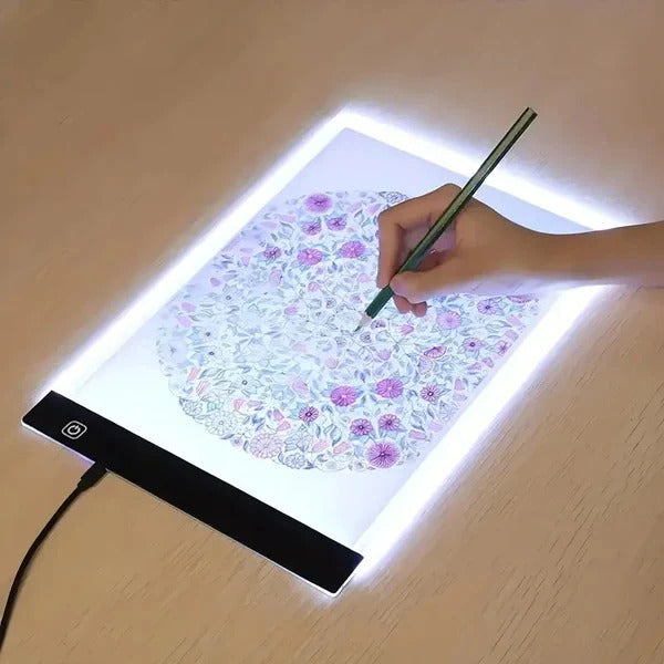 All-in-One Artistic Tablet: Illuminated Tracing Light Box for A4 Sketching & Drawing