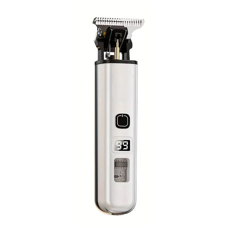 Professional Precision Hair Trimmer: High-Torque Motor with Detachable Pro-Blade