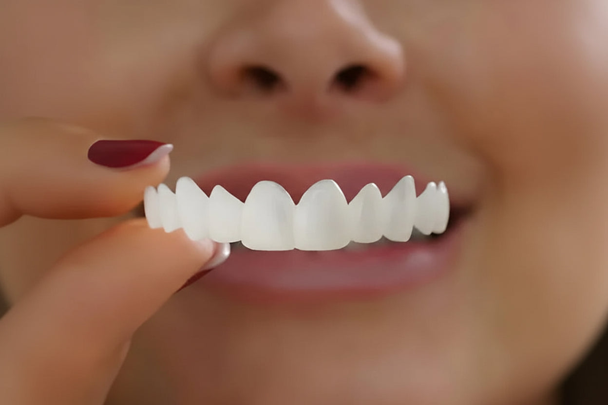 Instant Smile Perfection: Natural-Look Clip-On Cosmetic Veneers