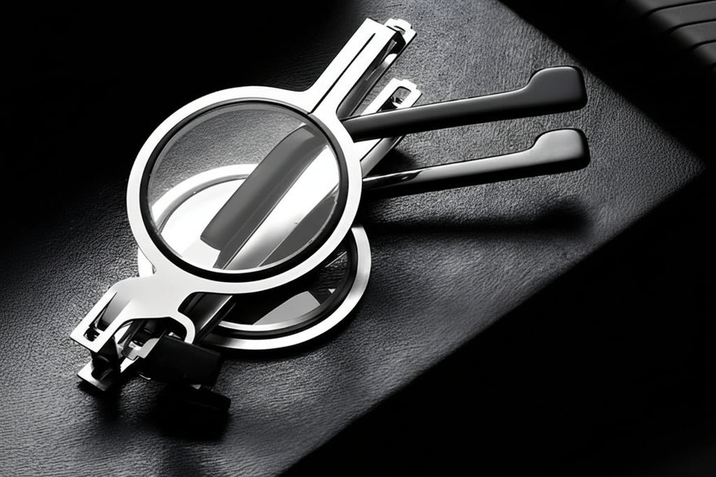 Screwless Tech Readers: Minimalist Foldable Glasses with Seamless Hinges