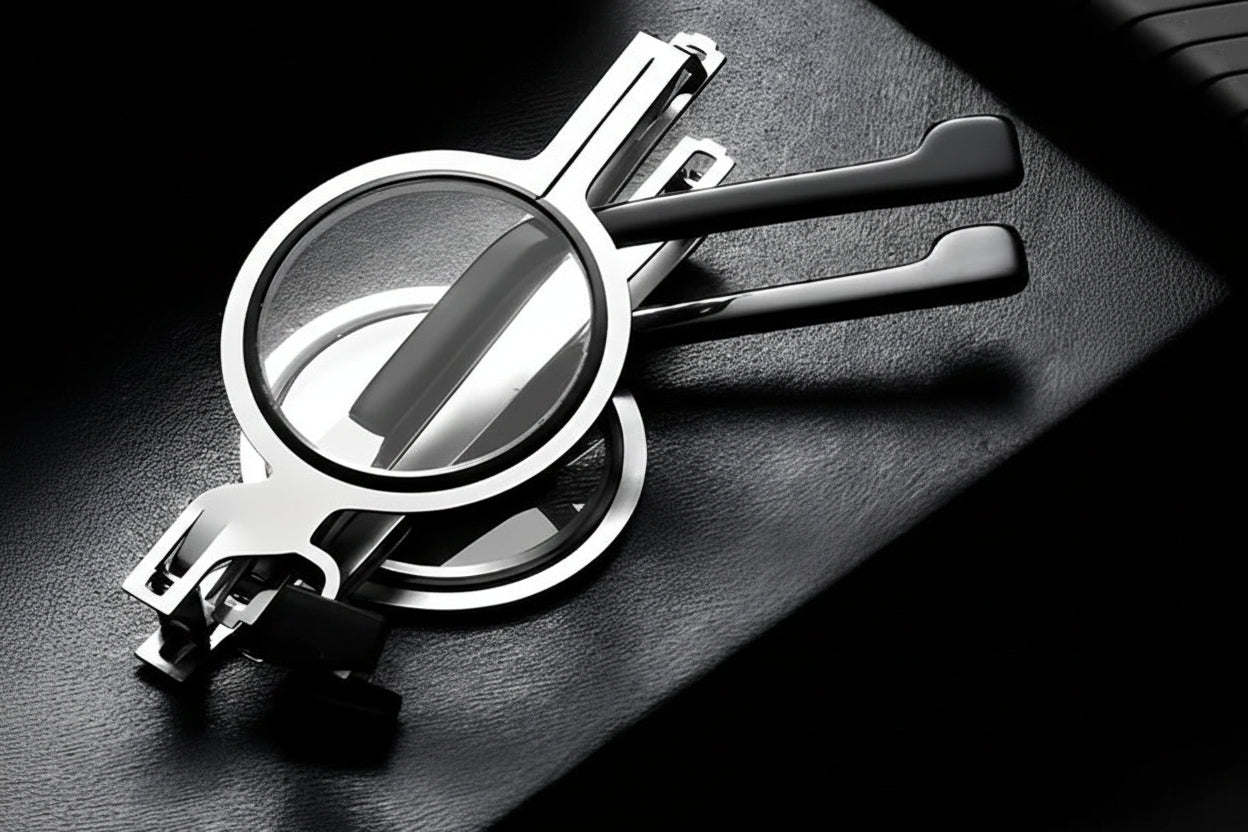 Screwless Tech Readers: Minimalist Foldable Glasses with Seamless Hinges