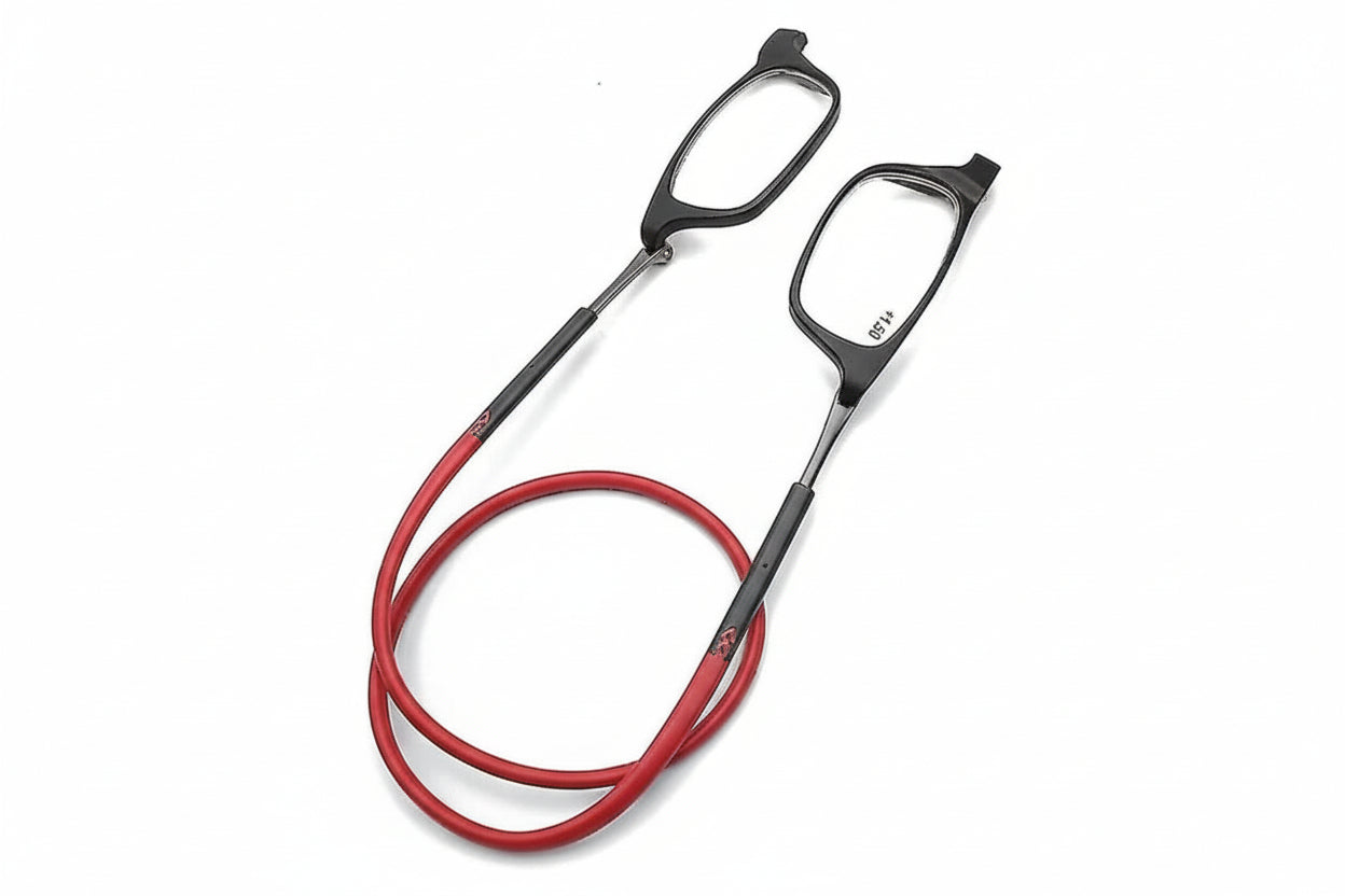 Never-Lose-Them Readers: Adjustable Glasses with Secure Magnetic Neck Strap