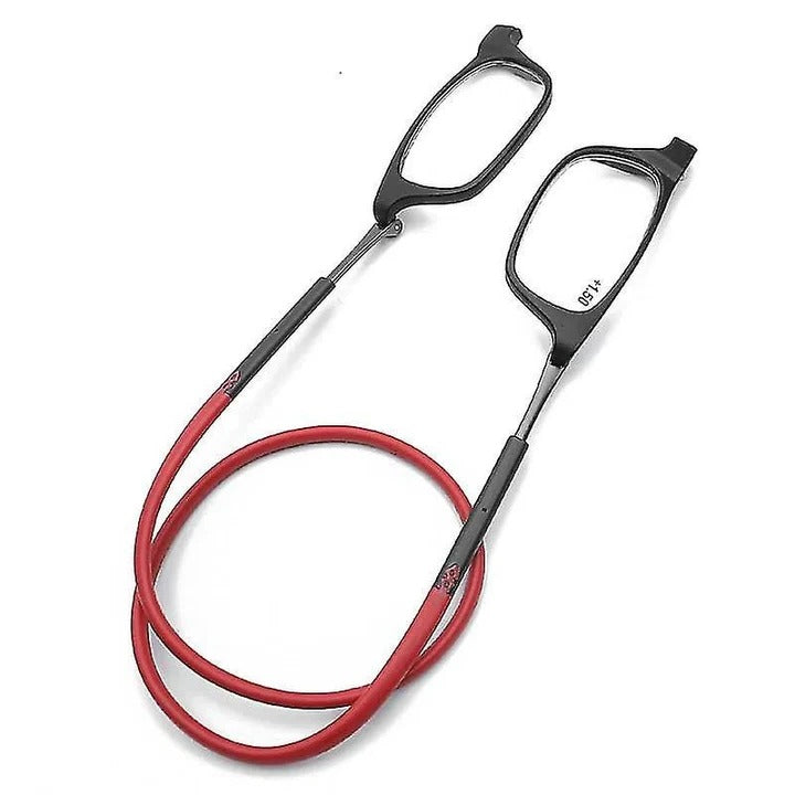 Never-Lose-Them Readers: Adjustable Glasses with Secure Magnetic Neck Strap