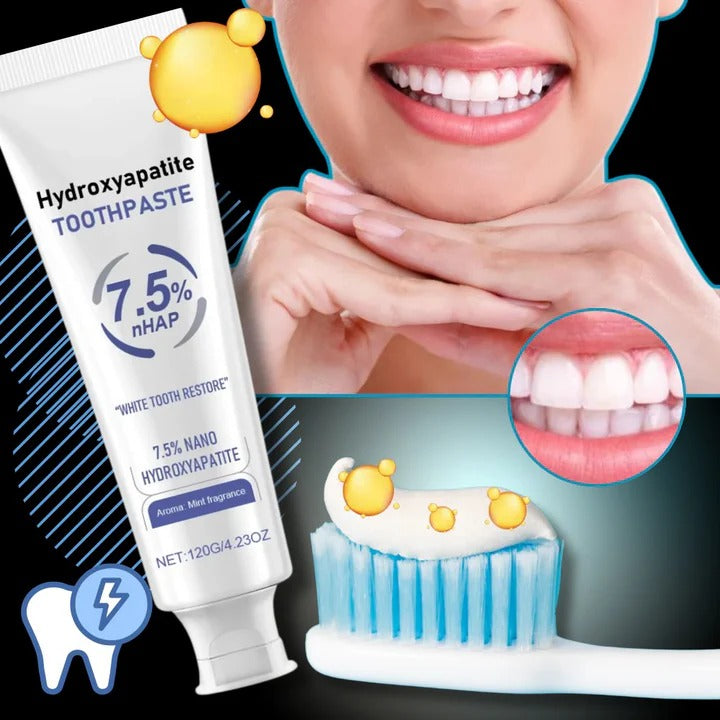 Nano-Repair Toothpaste: Advanced Hydroxyapatite Formula for Enamel Support