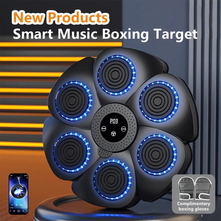 Smart Music Boxing Target: Dynamic Wall-Mounted Rhythm Trainer for Stress Relief