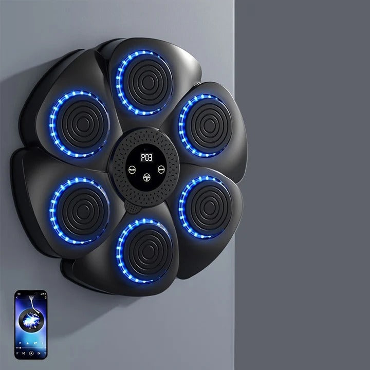 Smart Music Boxing Target: Dynamic Wall-Mounted Rhythm Trainer for Stress Relief