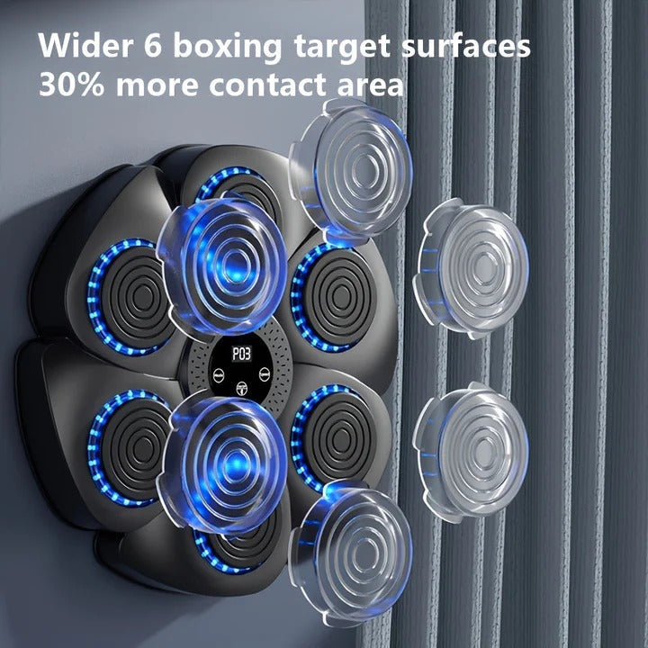 Smart Music Boxing Target: Dynamic Wall-Mounted Rhythm Trainer for Stress Relief