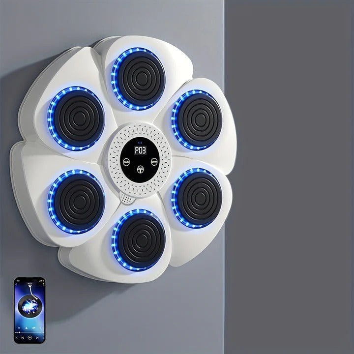 Smart Music Boxing Target: Dynamic Wall-Mounted Rhythm Trainer for Stress Relief