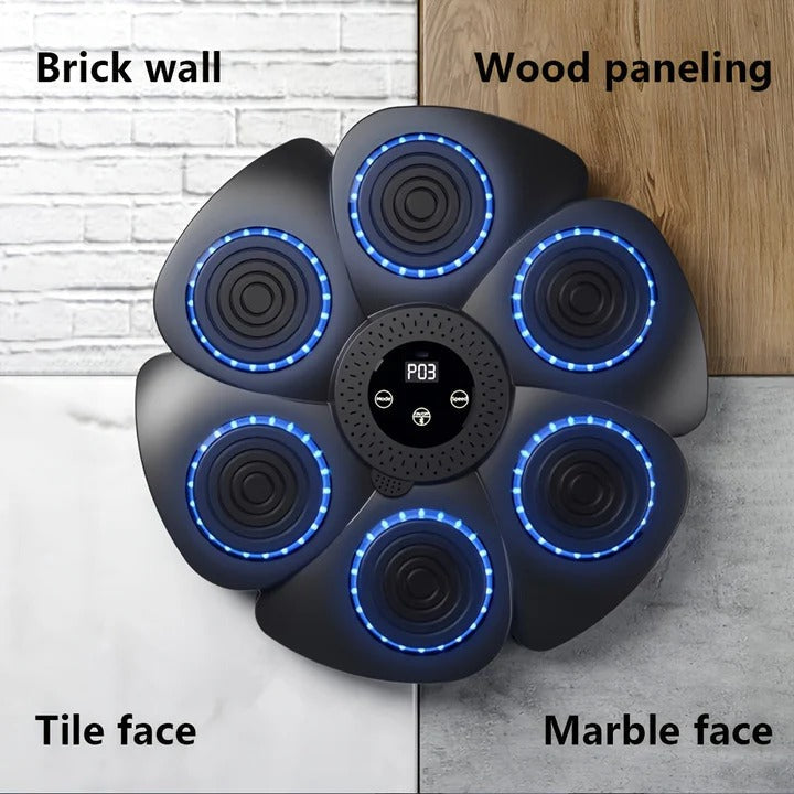 Smart Music Boxing Target: Dynamic Wall-Mounted Rhythm Trainer for Stress Relief