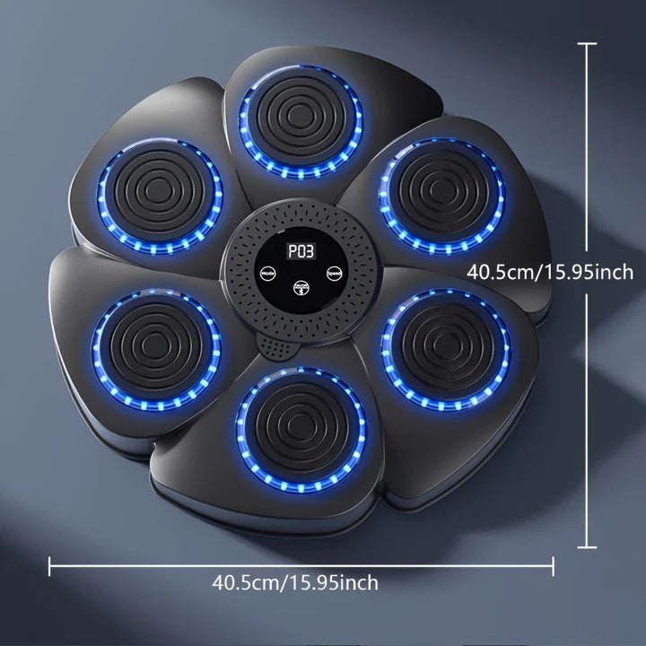 Smart Music Boxing Target: Dynamic Wall-Mounted Rhythm Trainer for Stress Relief