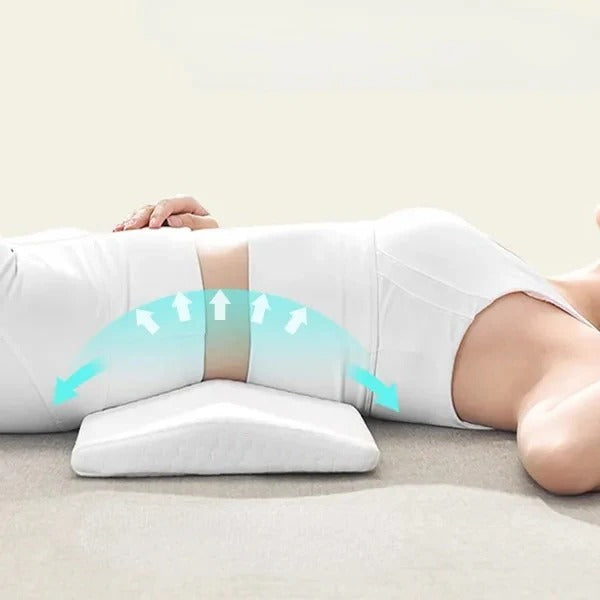 Orthopedic Lumbar Support: Ergonomic Lower Back Pillow for Spinal Alignment