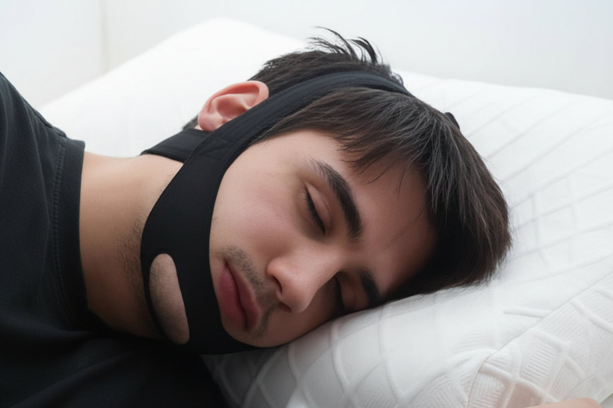 Ergonomic Chin Support: Adjustable Strap for Natural Jaw Alignment & Rest