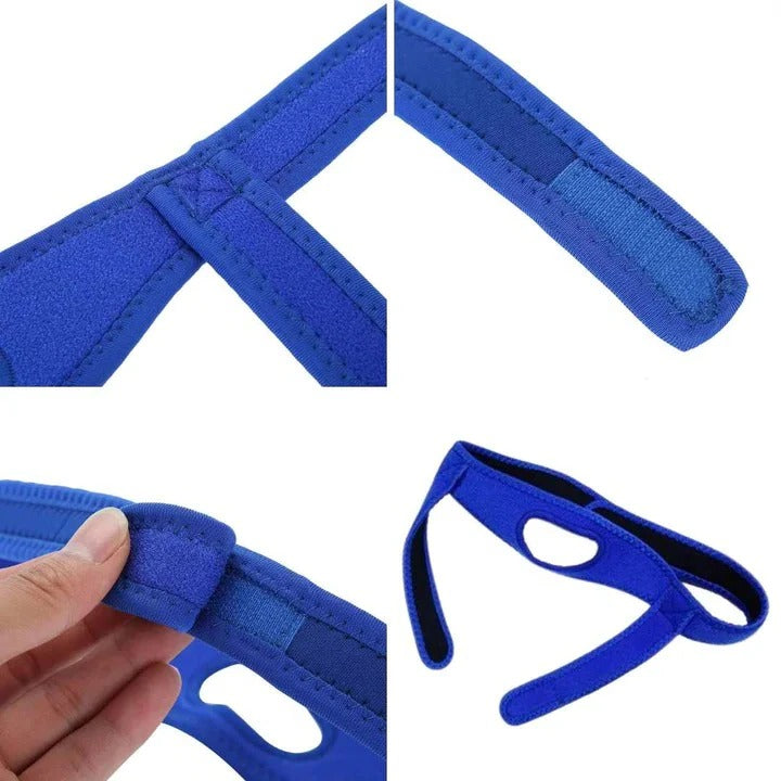 Ergonomic Chin Support: Adjustable Strap for Natural Jaw Alignment & Rest